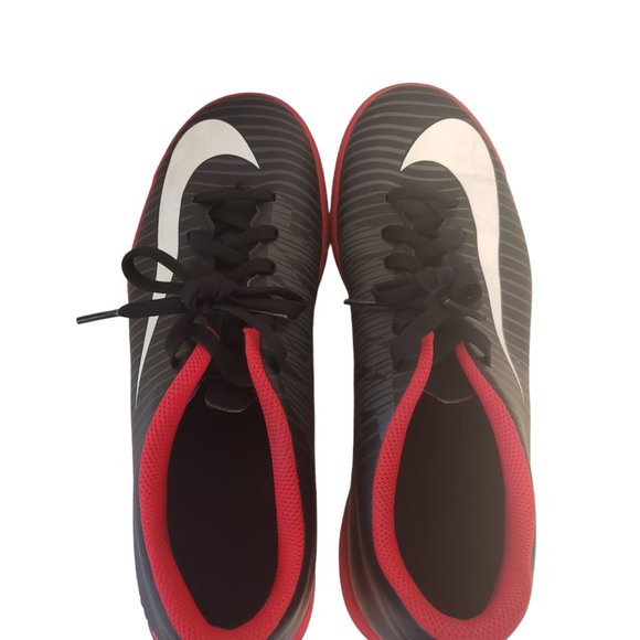 Nike Mercurial Vortex III FG Soccer Shoe Sneaker Indoor Black Red Size 7 (EUR40) - Picture 3 of 5